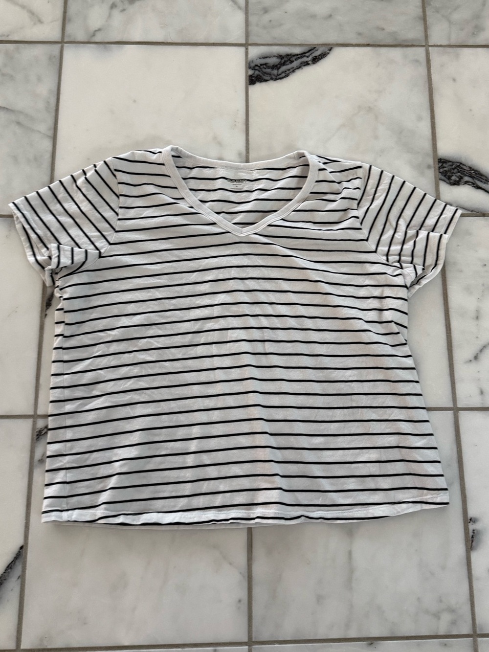 Striped V-Neck T-Shirt